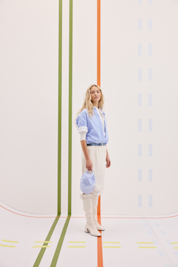 Dorothee Schumacher Double layer silk Habotai lingerie-style skirt camellia white