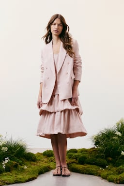 Dorothee Schumacher Linen-cotton dress powder