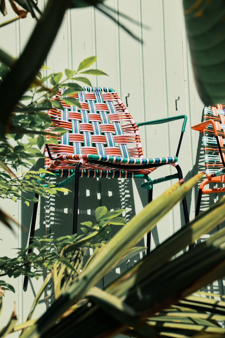 Colorful Handwoven Chairs