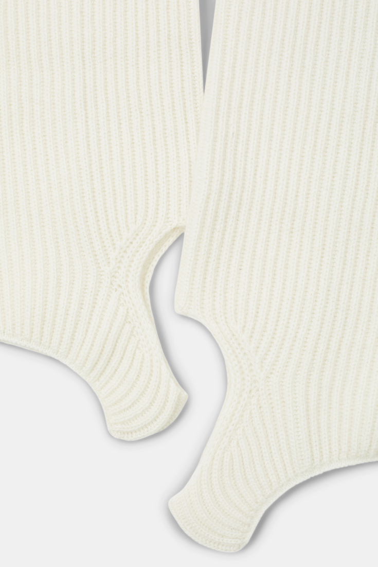 CASHMERE COZYNESS legwarmers Dorothee Schumacher LEGWARMERS AUS KASCHMIR camellia white
