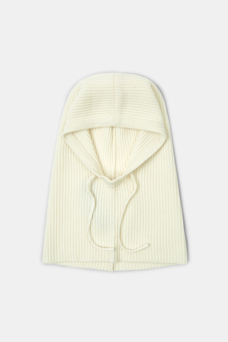 CASHMERE COZYNESS hood Dorothee Schumacher HOOD AUS KASCHMIR camellia white