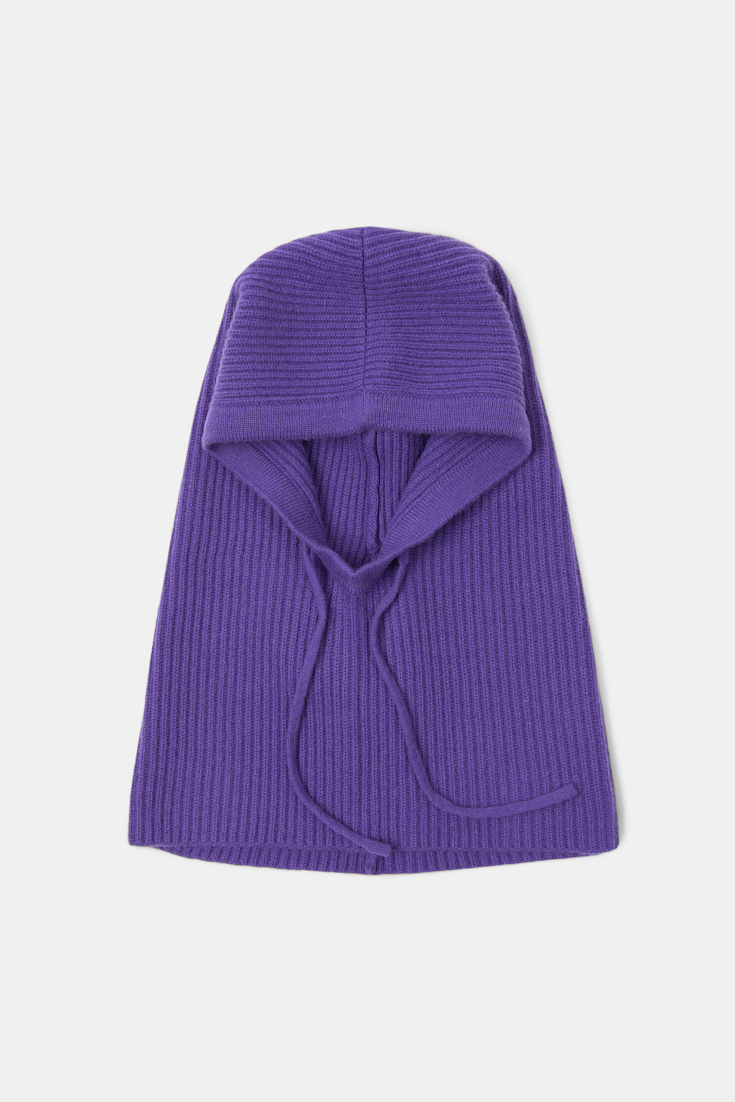 CASHMERE COZYNESS hood Dorothee Schumacher HOOD AUS KASCHMIR bright purple