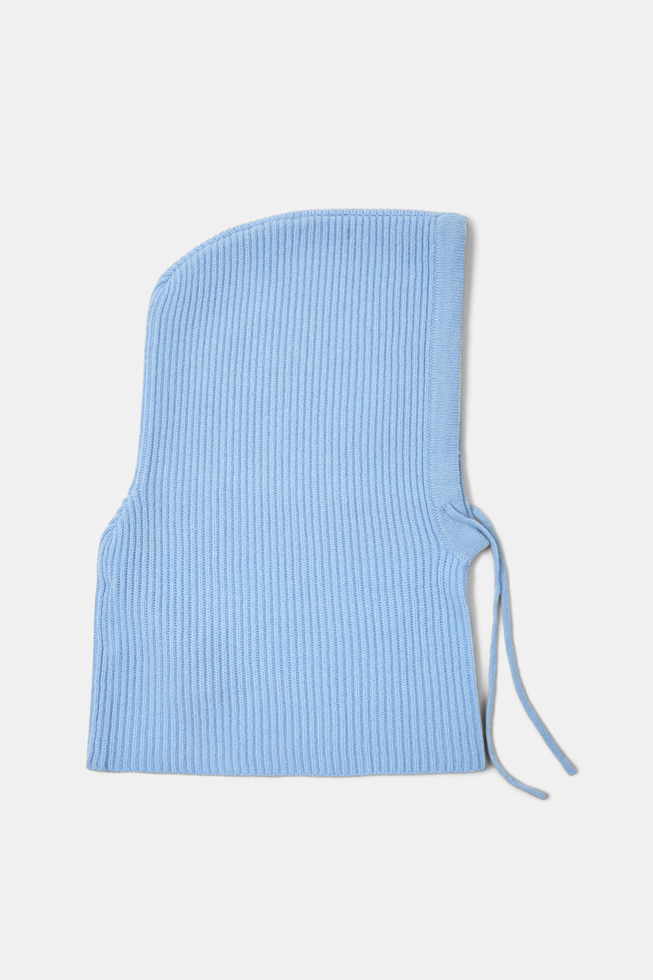 CASHMERE COZYNESS hood Dorothee Schumacher HOOD AUS KASCHMIR light blue