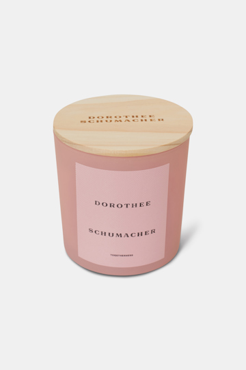 Dorothee Schumacher LARGE SCENTED SOY WAX CANDLE WITH WOODEN LID soft rose