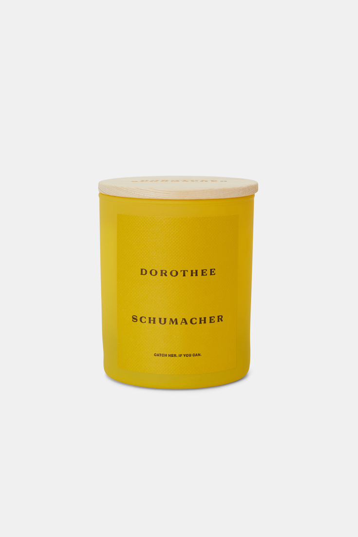 Dorothee Schumacher DUFTKERZE AUS SOJAWACHS MIT HOLZDECKEL soft yellow