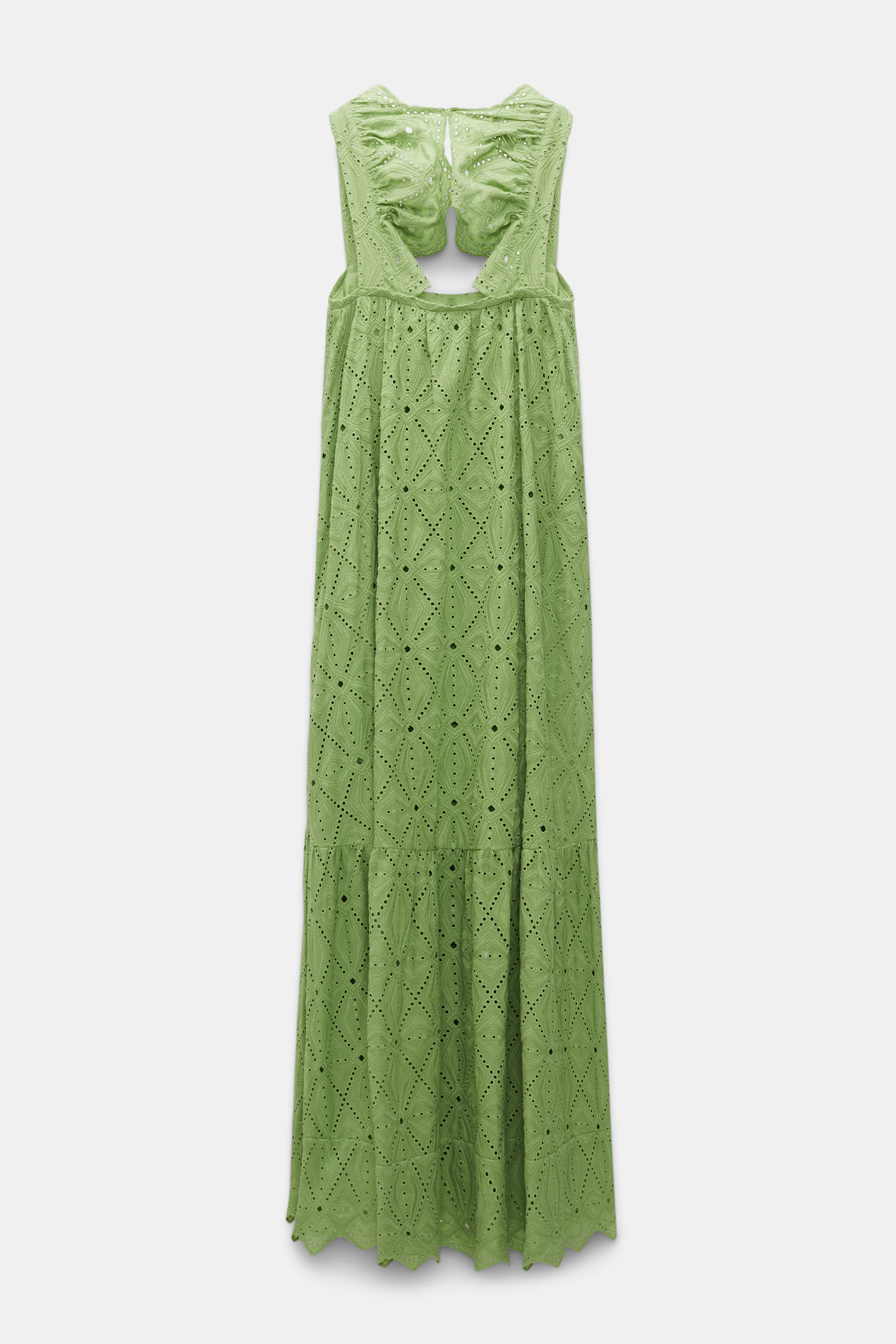Dorothee Schumacher Bandeaukleid mit Broderie Anglaise soft green