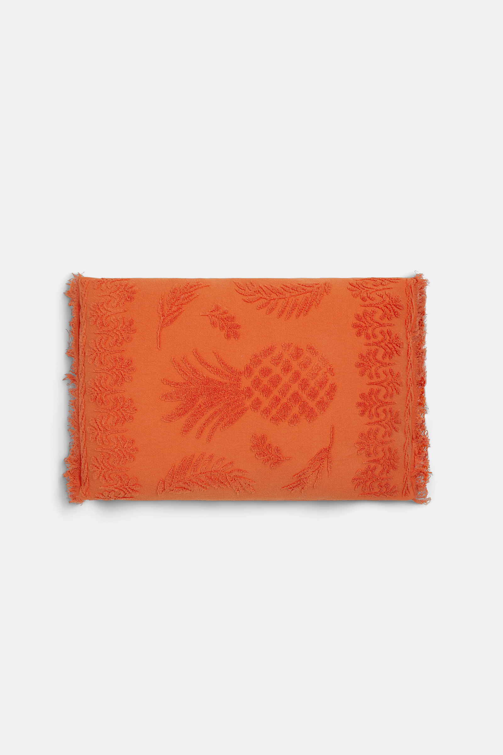 Dorothee Schumacher Kissen aus Baumwolle mit gewebtem Ananas-Jacquardmuster orange
