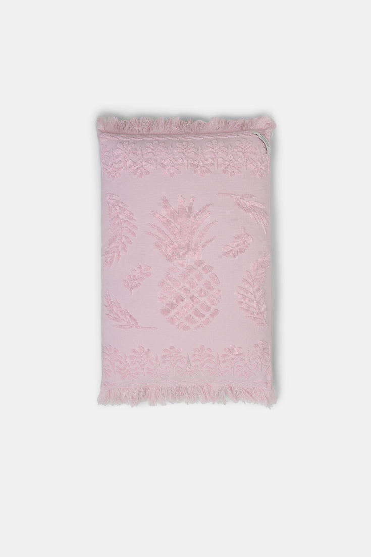Dorothee Schumacher Kissen aus Baumwolle mit gewebtem Ananas-Jacquardmuster pink