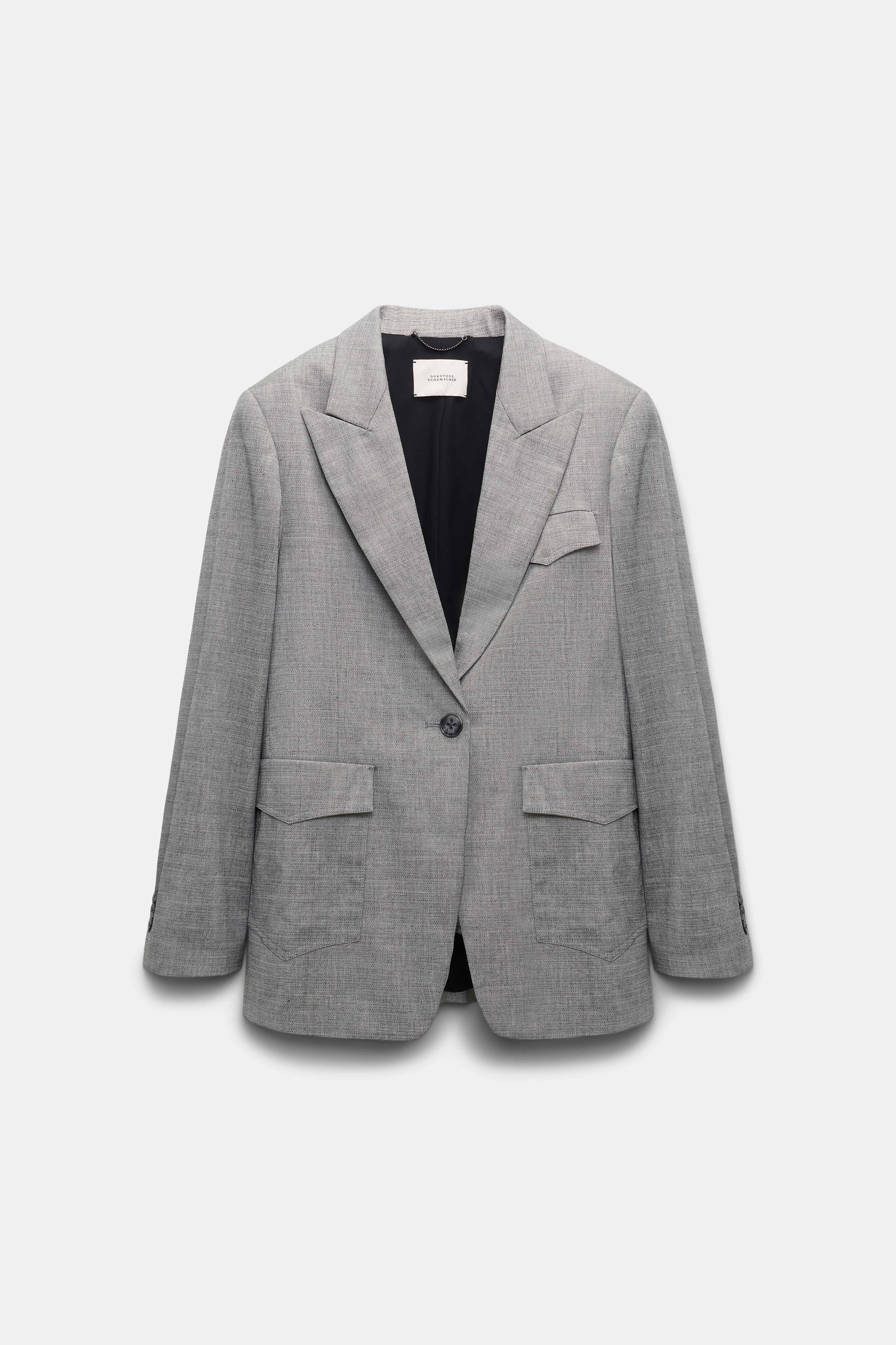 Dorothee Schumacher Tailored blazer with Western-style pockets black mix