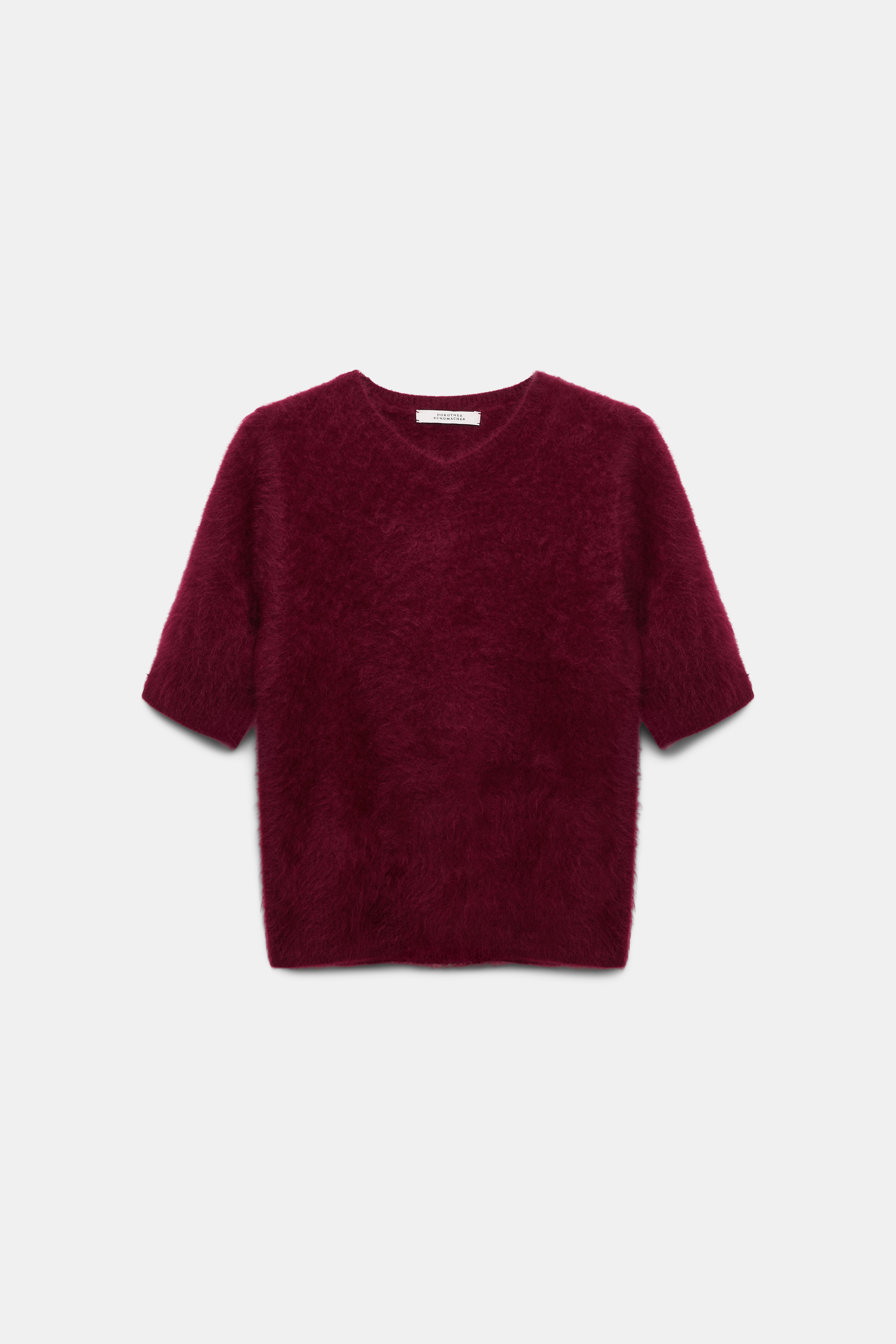 Dorothee Schumacher Besonders softer, fluffy Kaschmir-Pullover burgundy