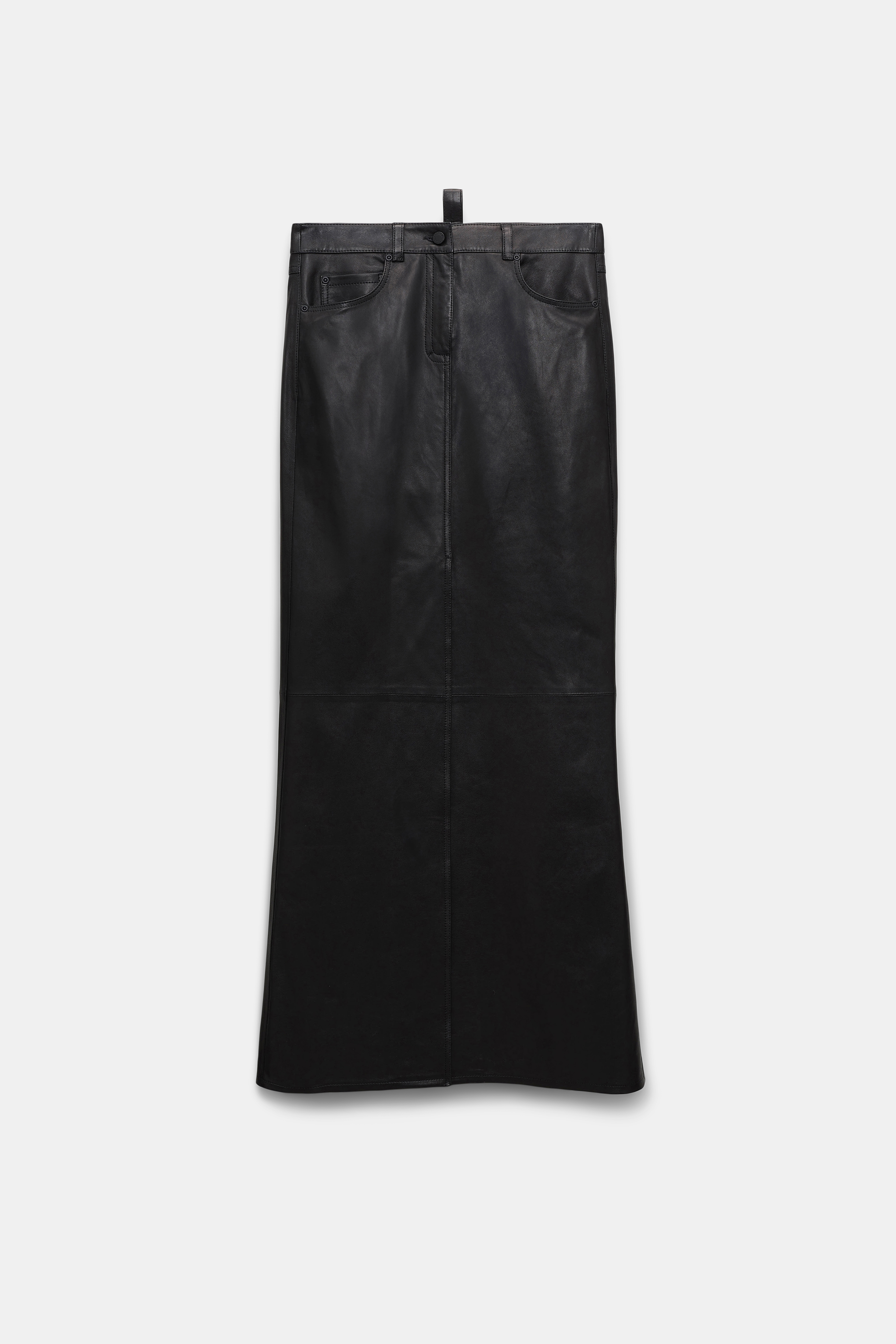 Dorothee Schumacher Rock aus Lammleder deep black