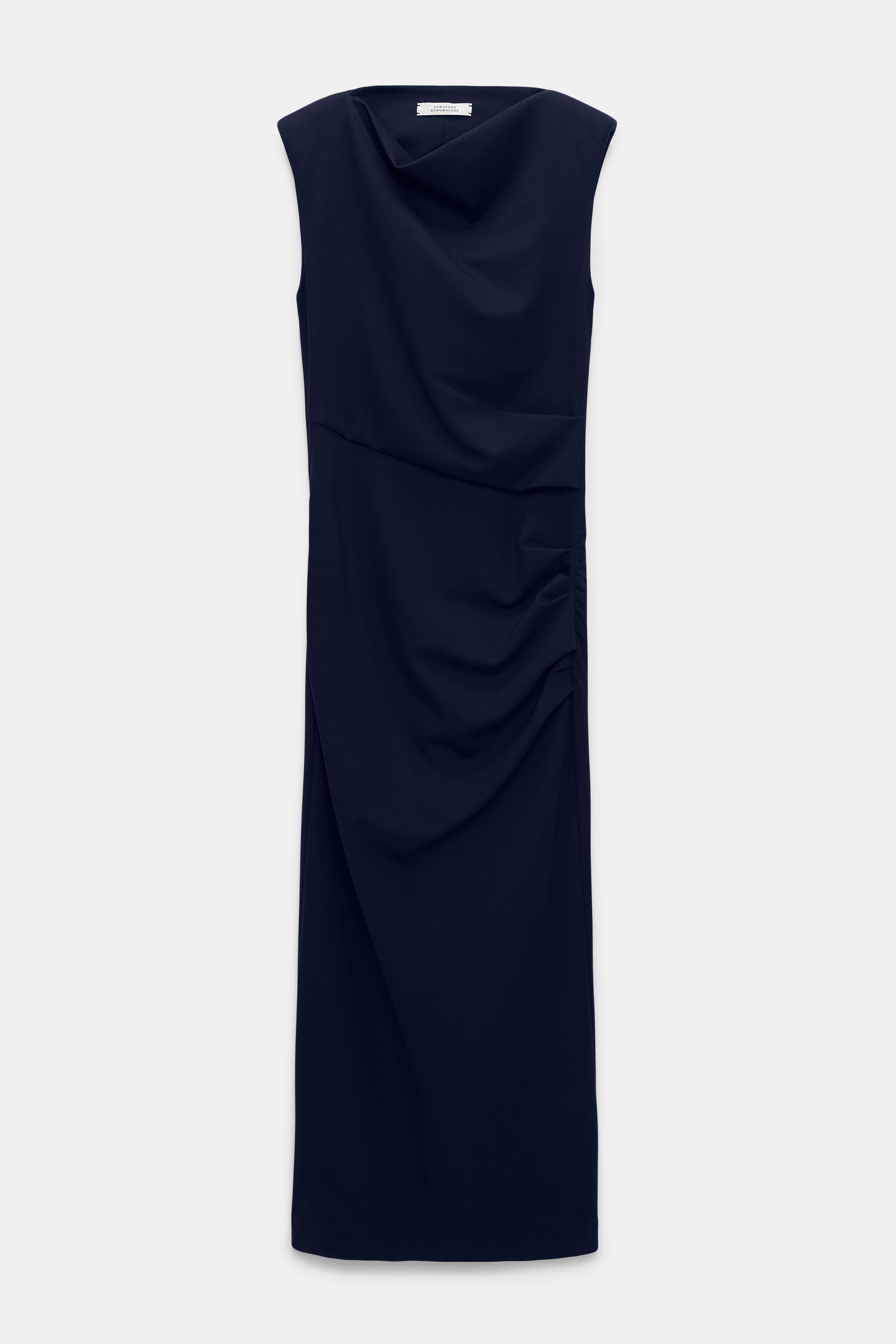 Dorothee Schumacher Drapey dress in Punto Milano dark navy