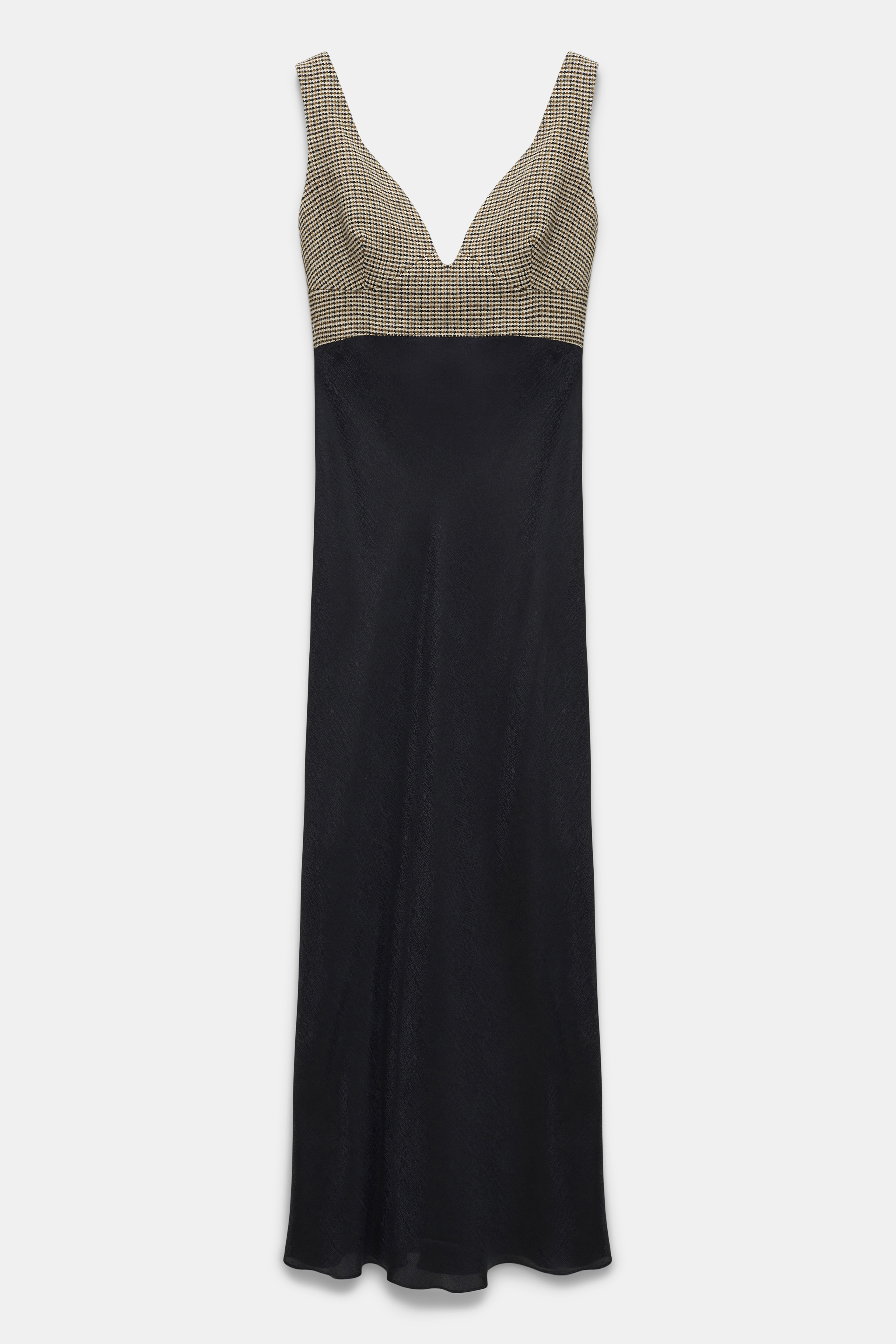 Dorothee Schumacher Slip Dress pepita mix + black