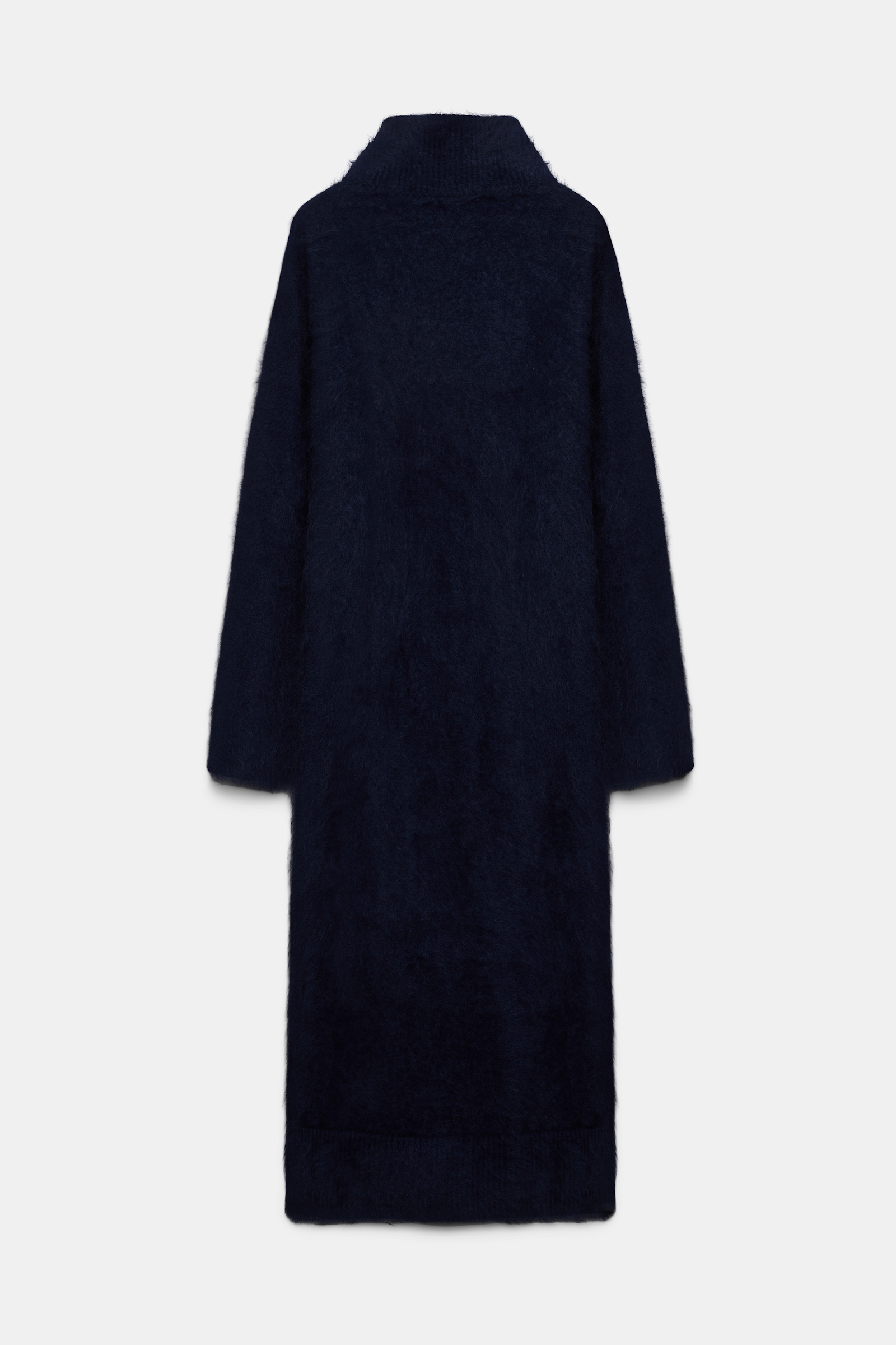 Dorothee Schumacher Fluffy Rollkragenkleid mit Reißverschluss navy