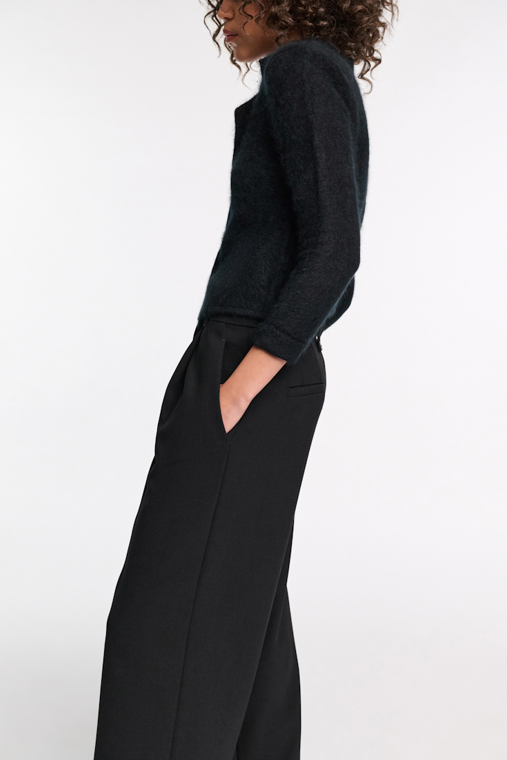 Dorothee Schumacher Fluffy Cardigan im Blazer-Style pure black