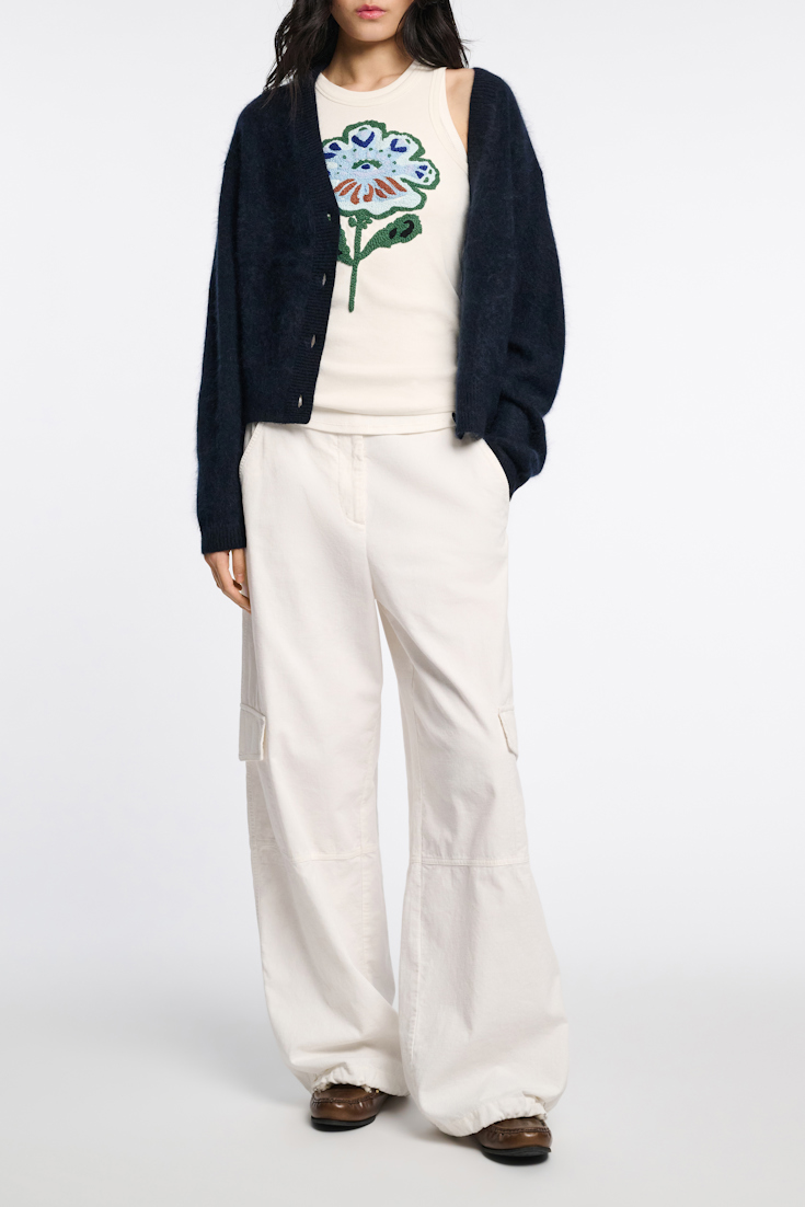 Dorothee Schumacher Wool-cashmere V-neck cardigan true navy