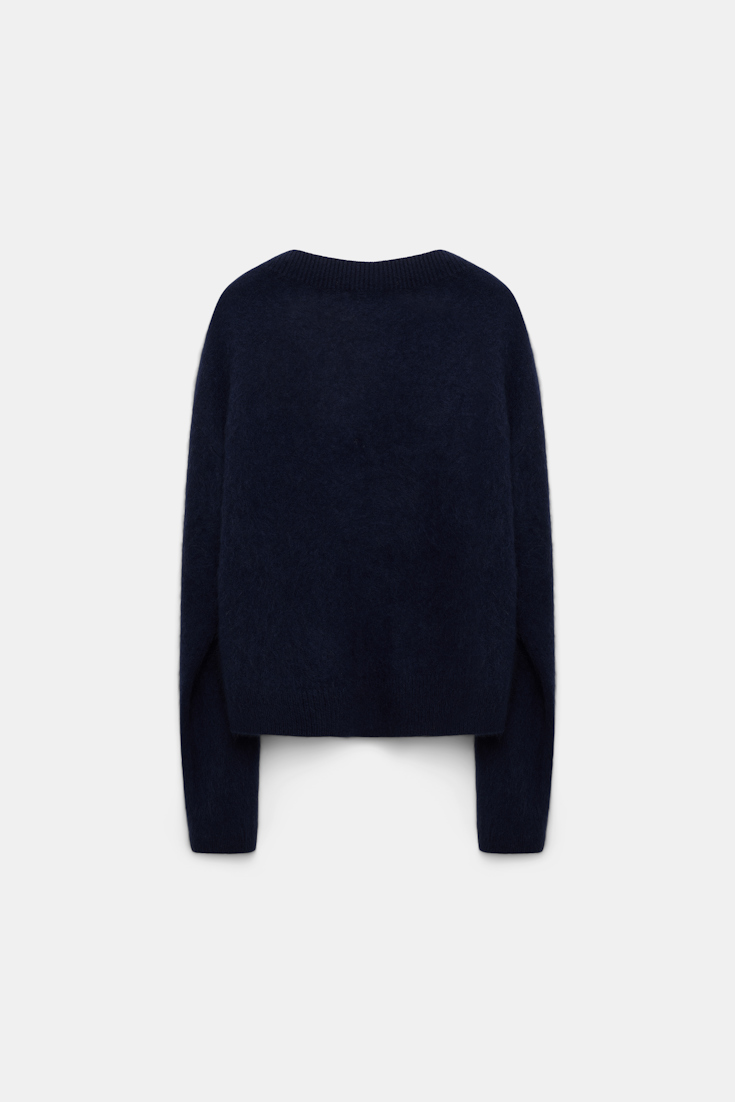 Dorothee Schumacher Wool-cashmere V-neck cardigan true navy