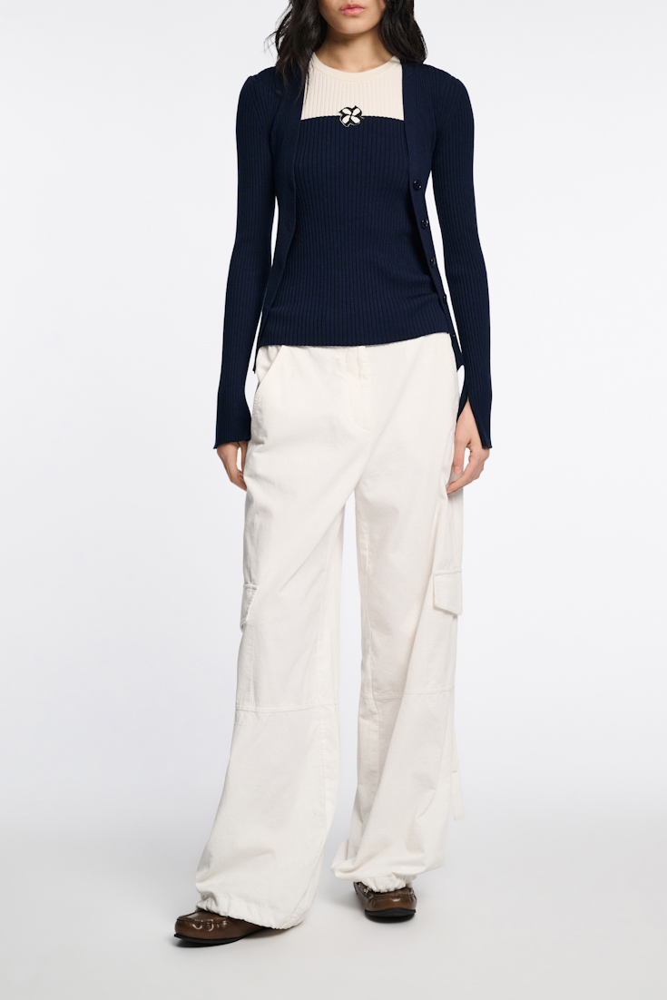 Dorothee Schumacher Cardigan aus Wolle-Seide Mix midnight