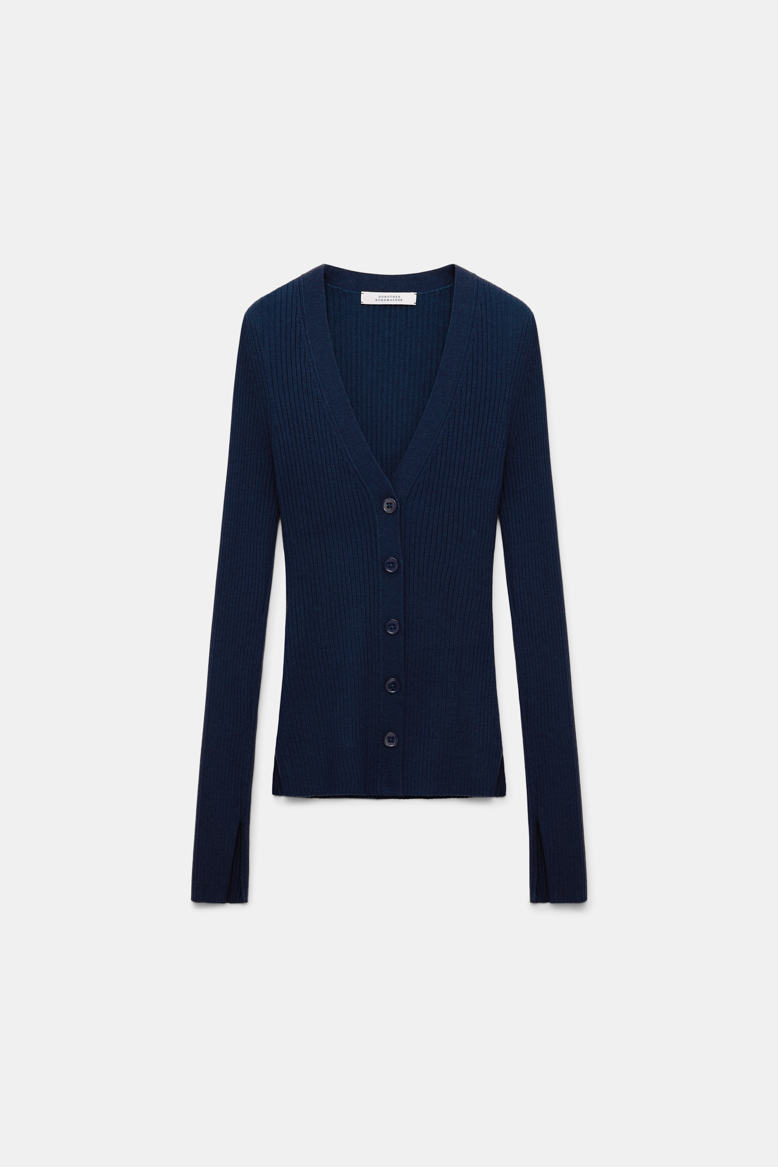 Dorothee Schumacher Cardigan aus Wolle-Seide Mix midnight