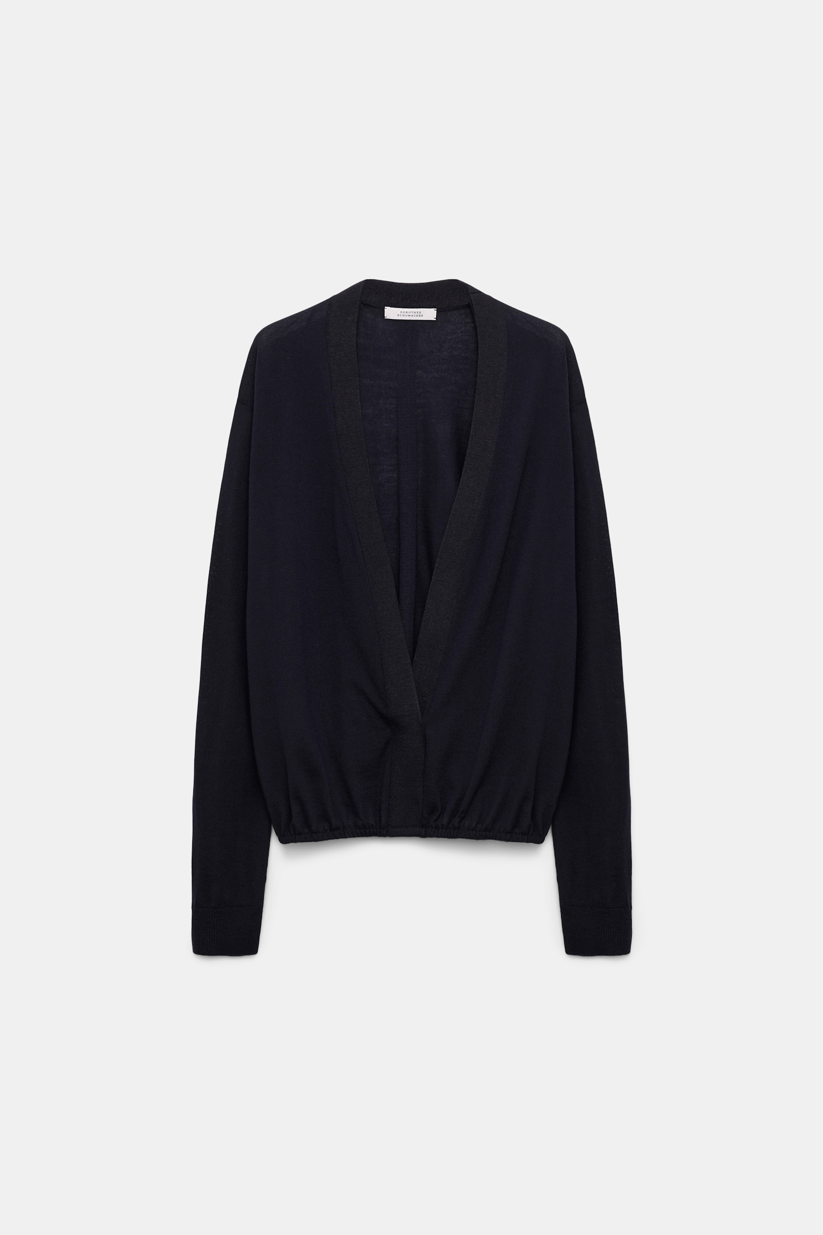 Dorothee Schumacher Pullover aus Merino mit Blouson-Effekt dark navy