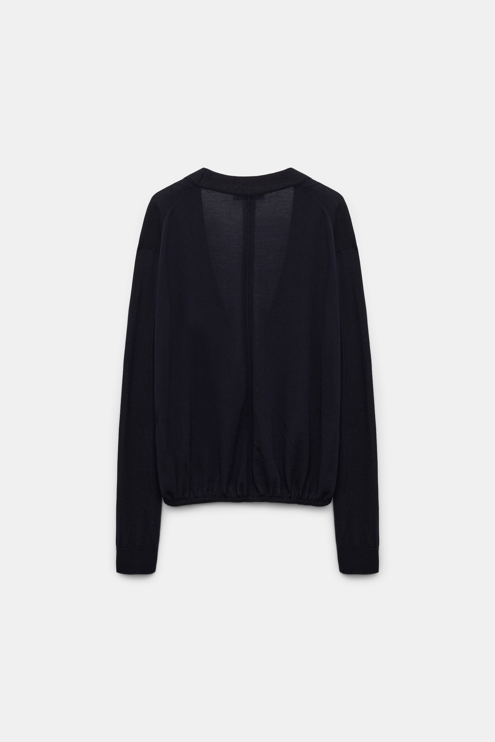 Dorothee Schumacher Pullover aus Merino mit Blouson-Effekt dark navy