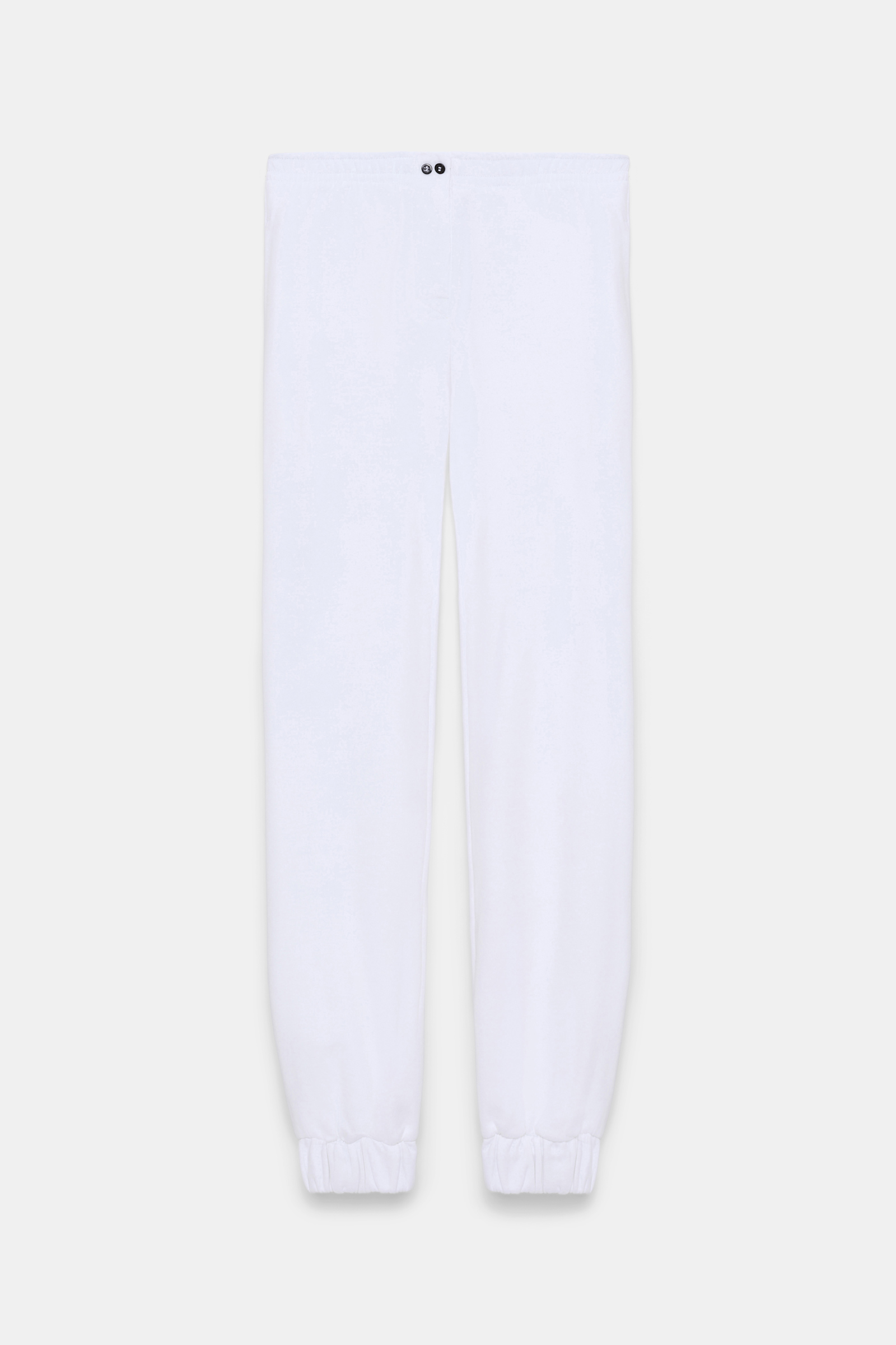 Dorothee Schumacher Hose aus schwerem Felpa mit elastischem Bund pure white