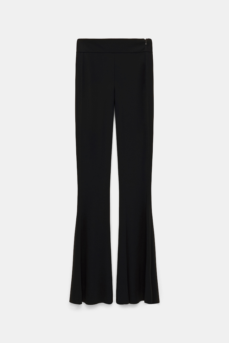 Dorothee Schumacher Schmale Hose mit ausgestelltem Bein pure black
