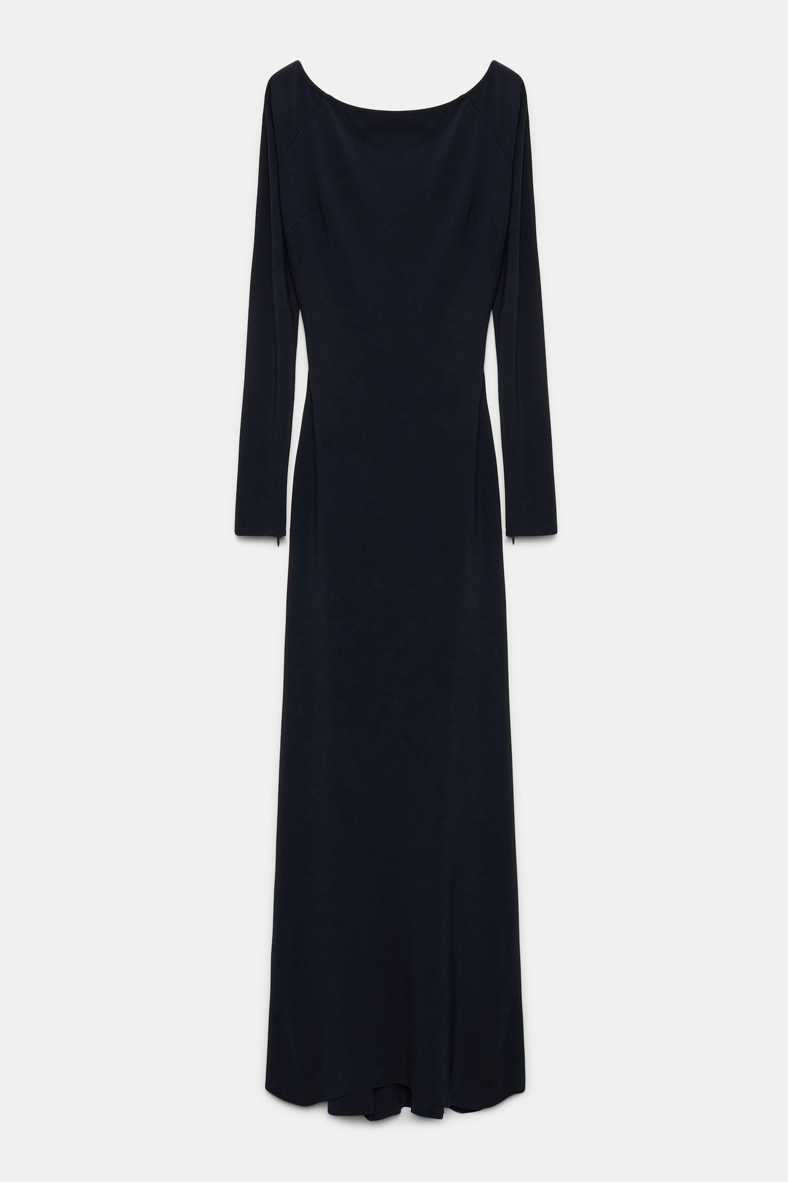 Dorothee Schumacher Evening dress with straight, wide neckline dark navy