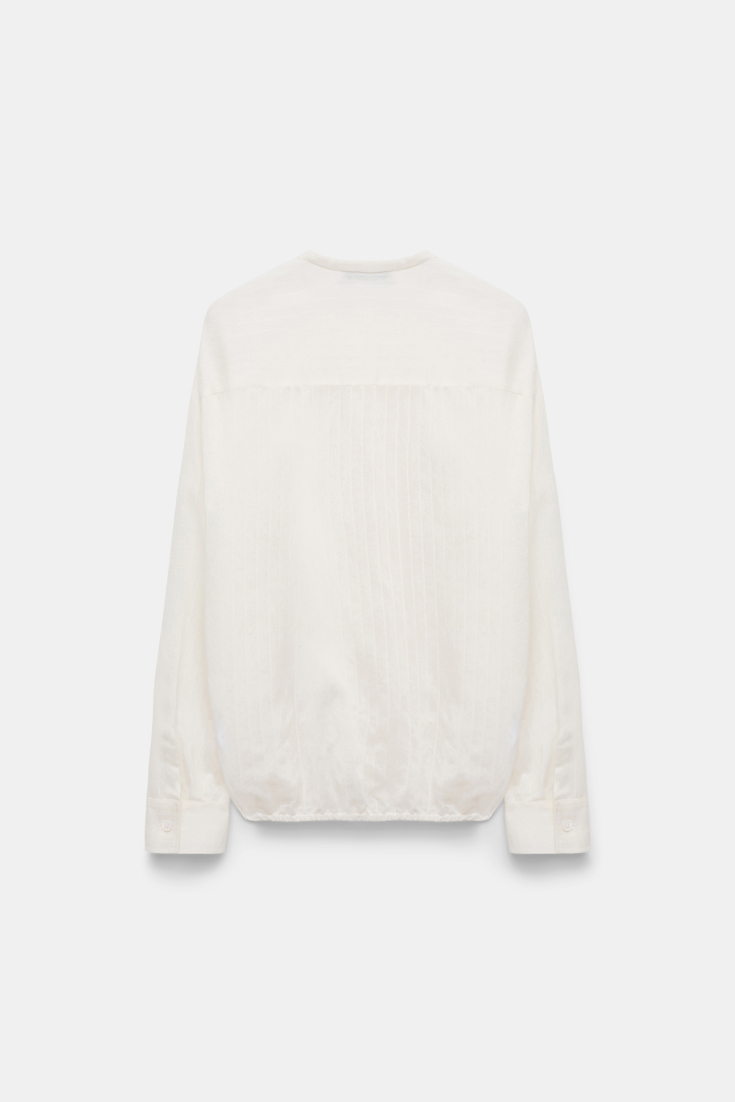 Dorothee Schumacher Blouson-Bluse mit Rüschen pure white