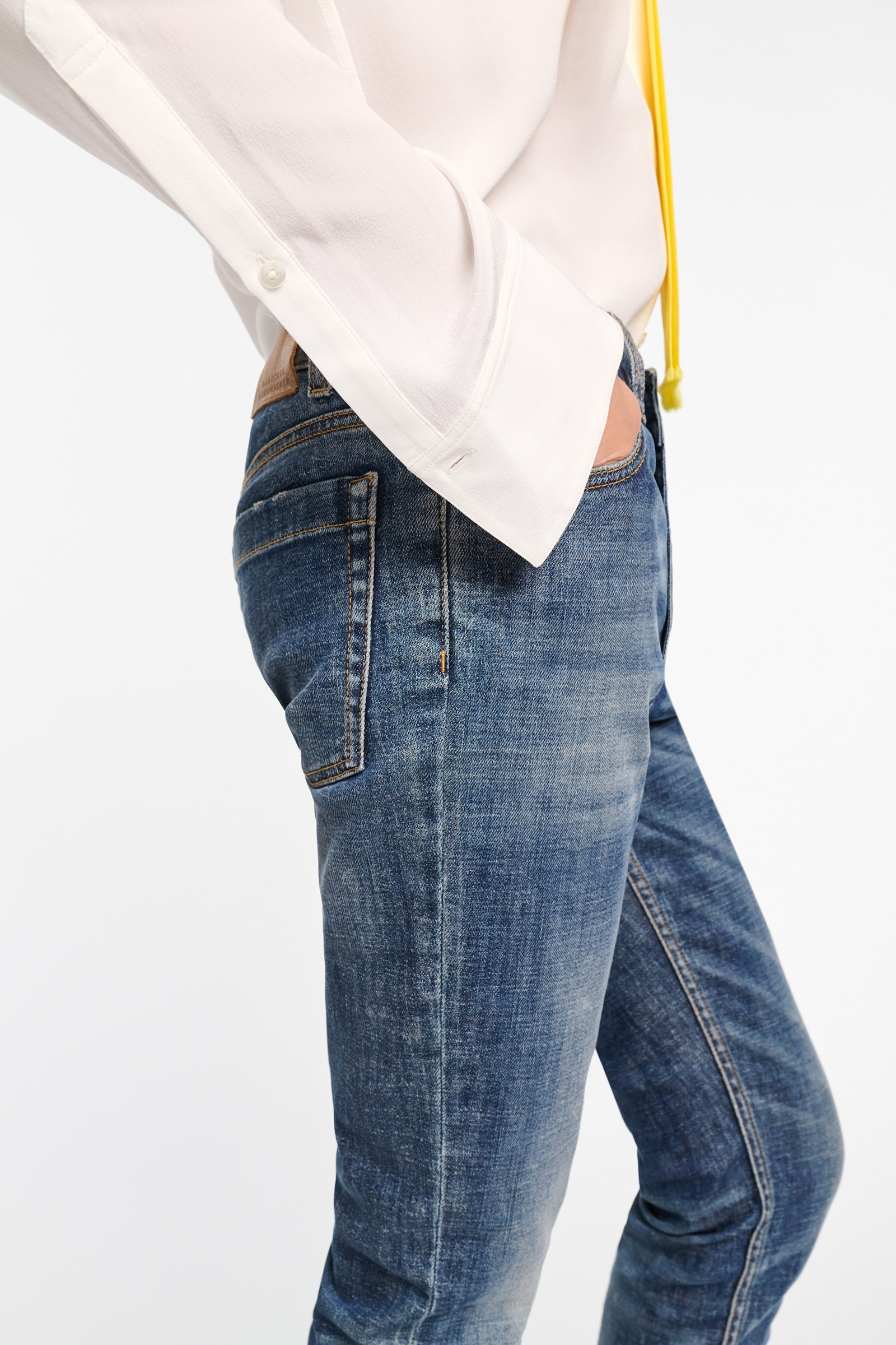 Dorothee Schumacher Skinny Jeans im used-Look denim blue