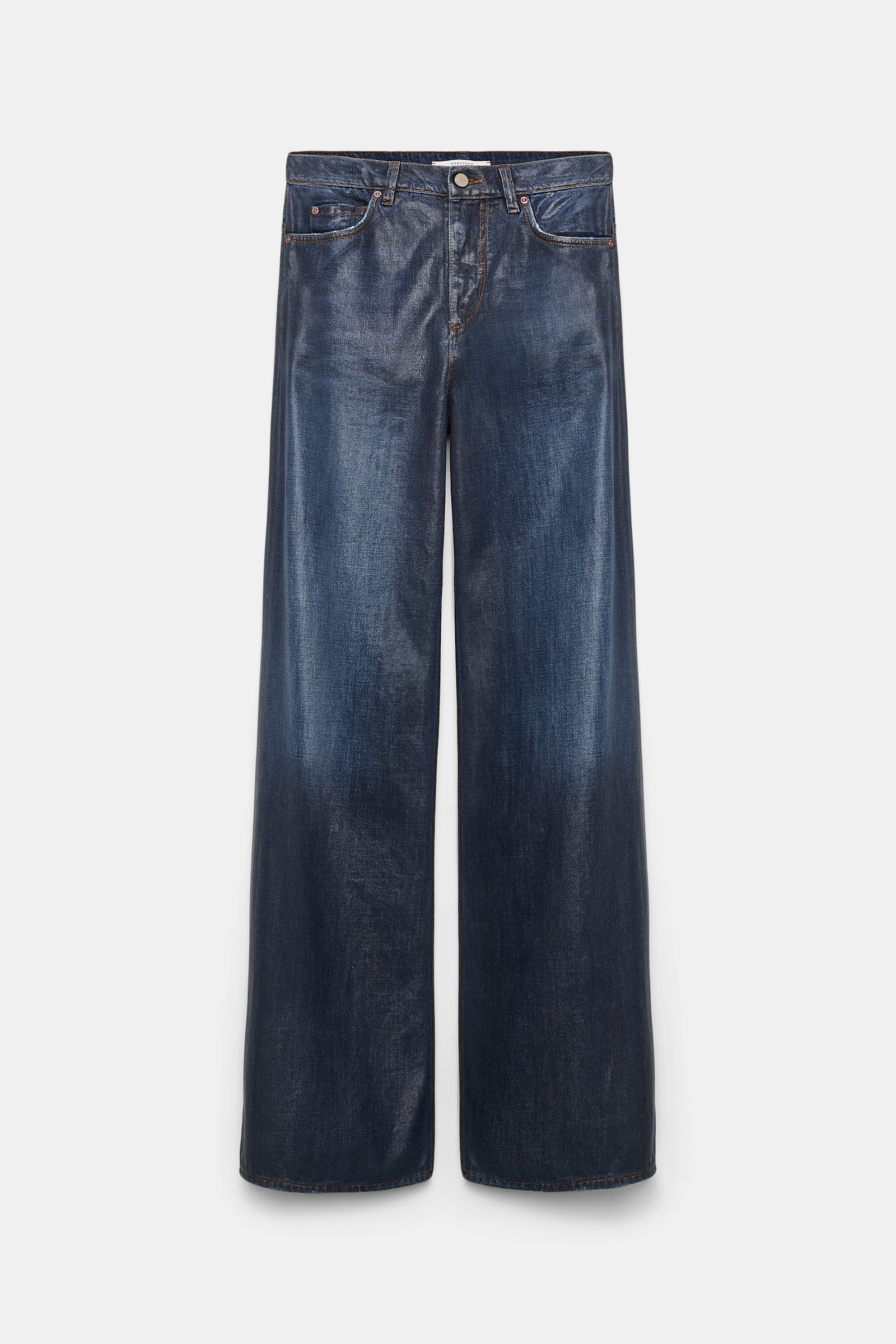 Dorothee Schumacher Jeans mit weitem Bein und under-glass Effekt blue indigo