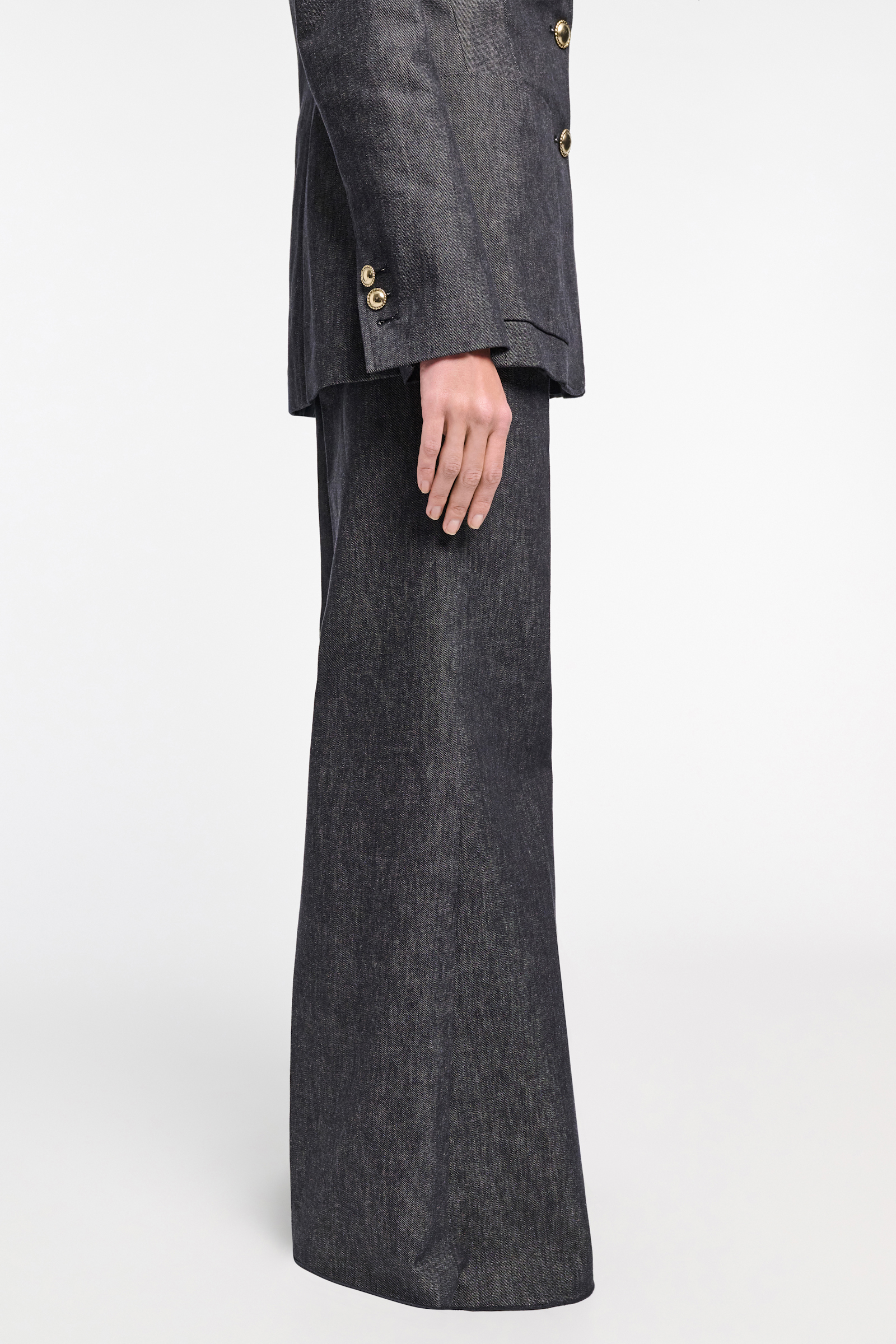 Dorothee Schumacher Tailored denim wide leg pants blue denim
