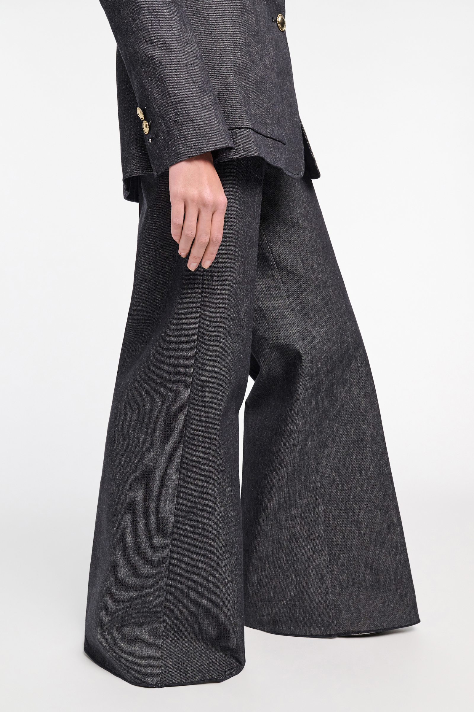 Dorothee Schumacher Tailored denim wide leg pants blue denim