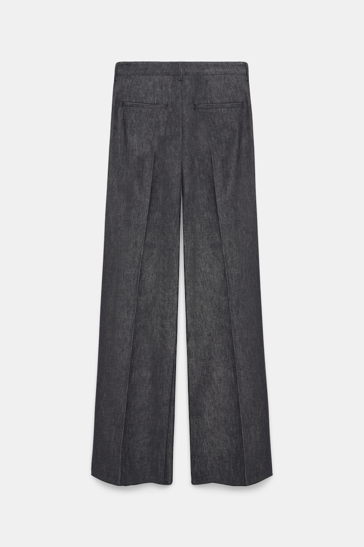Dorothee Schumacher Tailored denim wide leg pants blue denim