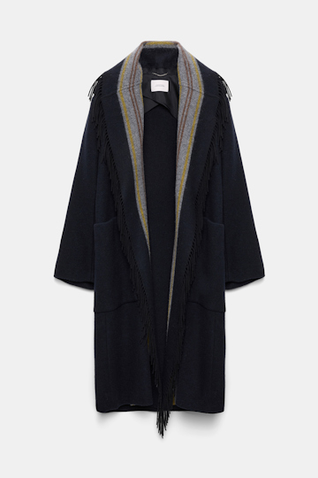 Dorothee Schumacher Oversized Mantel mit Schalkragen blue mix