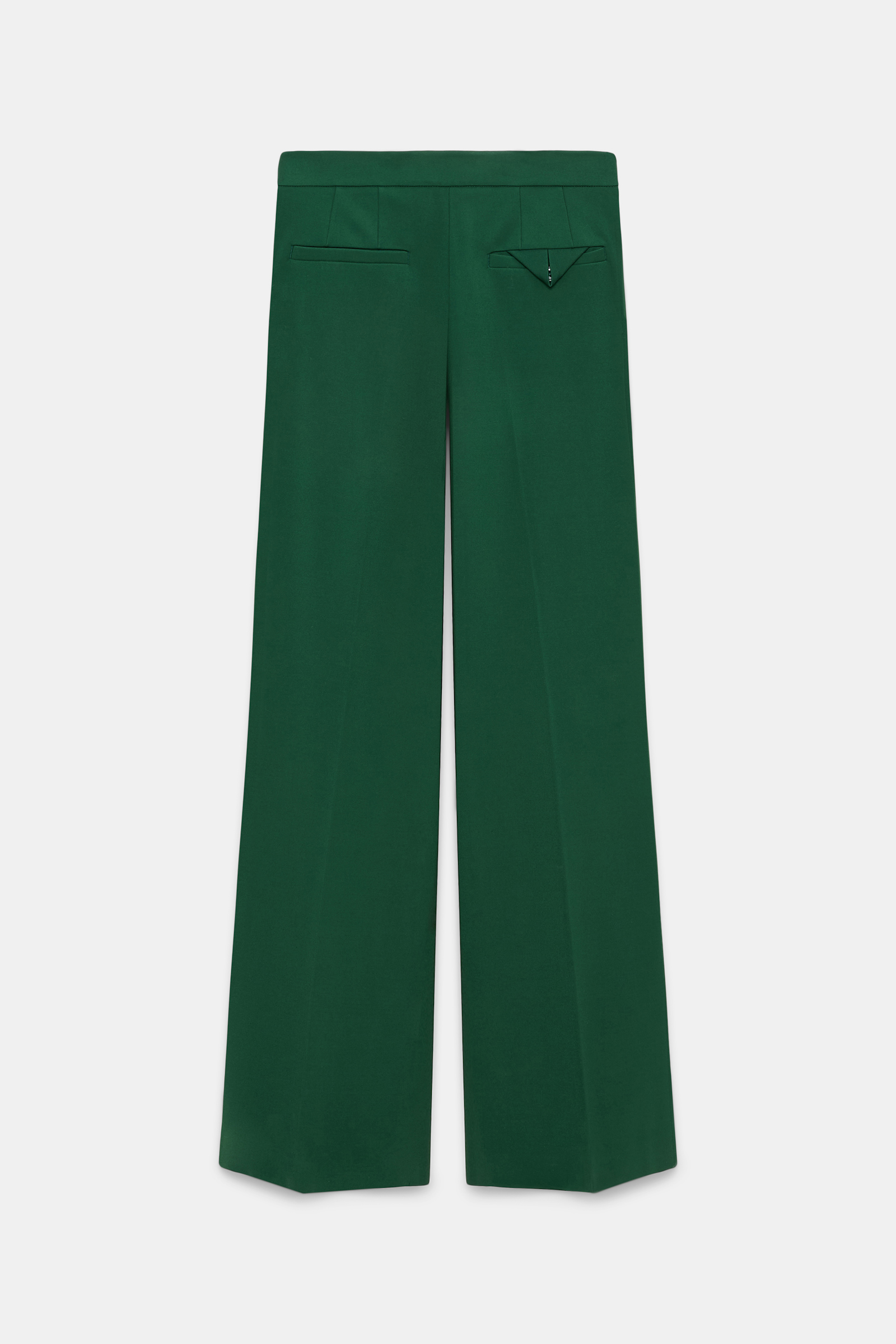 Dorothee Schumacher Hose aus Punto Milano mit weitem Bein gras green