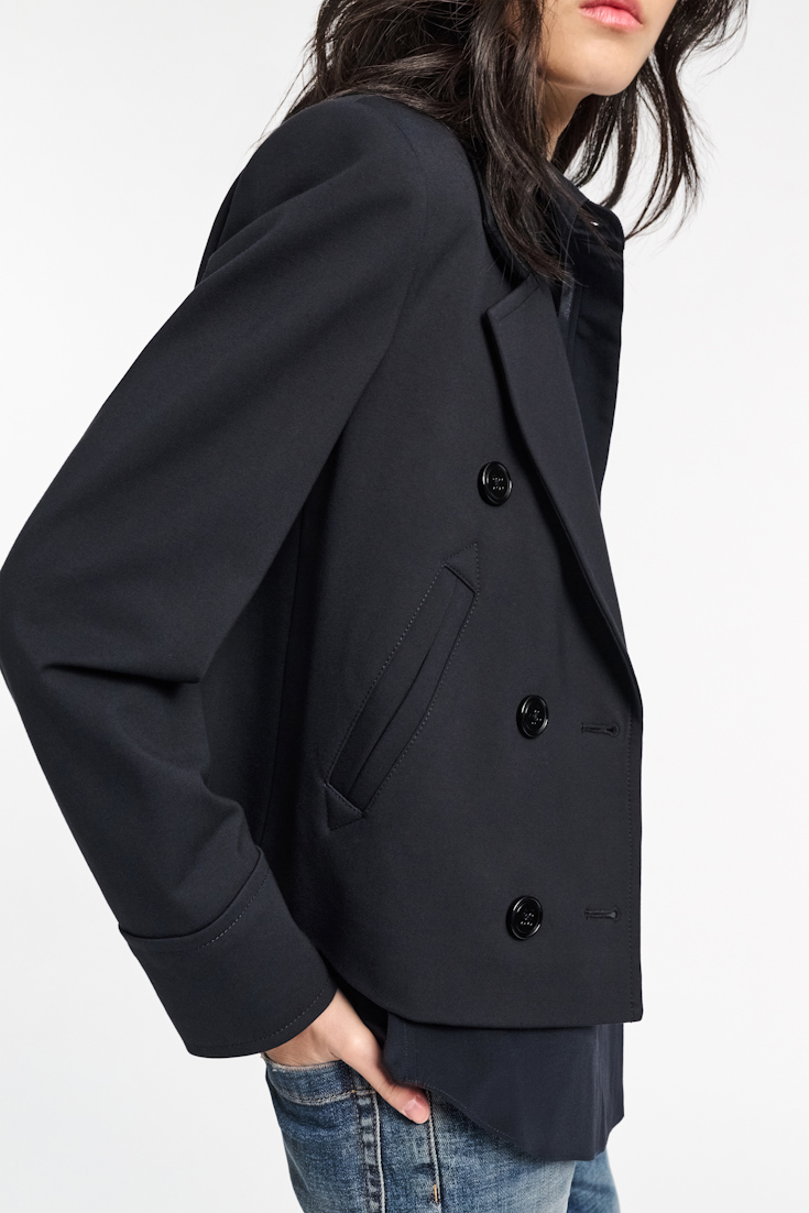Dorothee Schumacher Boxy Jacket aus Punto Milano dark navy