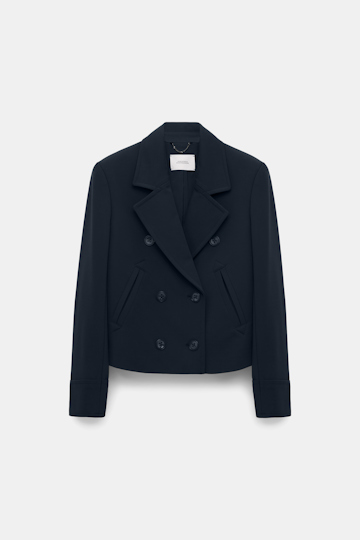 Dorothee Schumacher Boxy Jacket aus Punto Milano dark navy