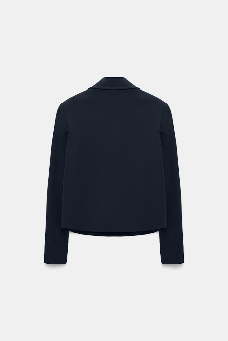 Dorothee Schumacher Boxy Jacket aus Punto Milano dark navy