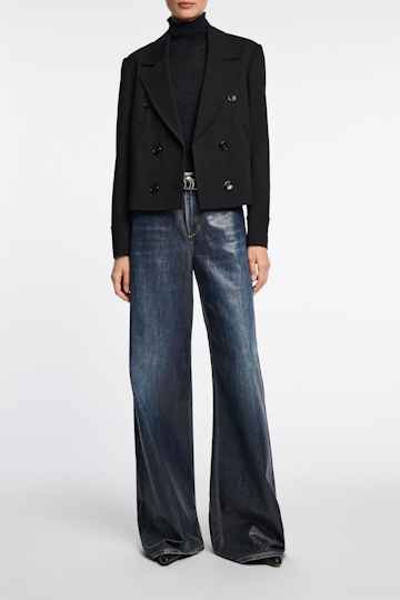 Dorothee Schumacher Boxy Jacket aus Punto Milano pure black