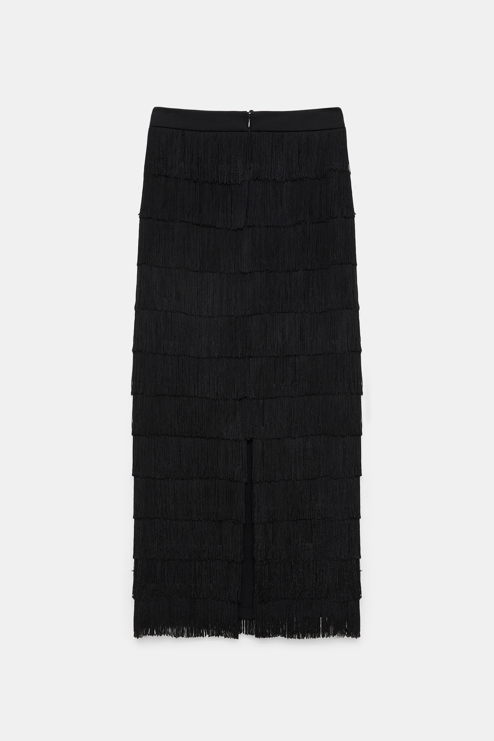 Dorothee Schumacher Punto Milano Rock mit Allover-Fransen pure black