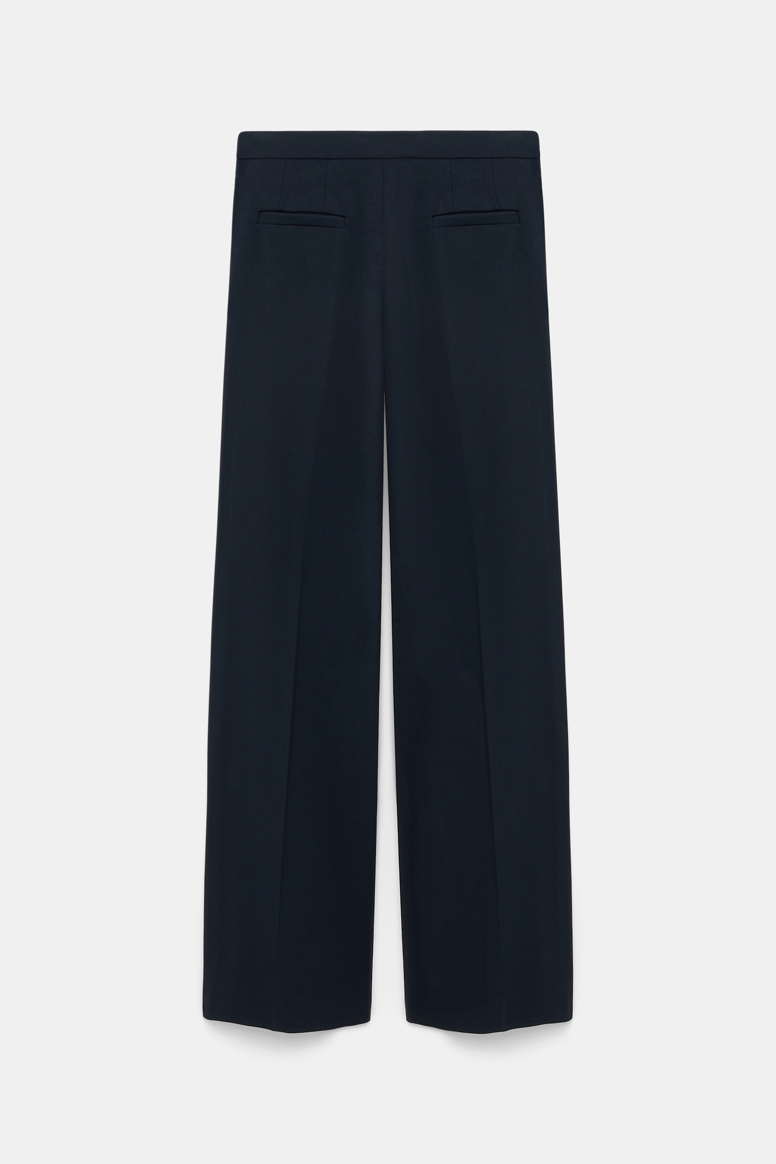 Dorothee Schumacher Wide leg Punto Milano sailor pants dark navy