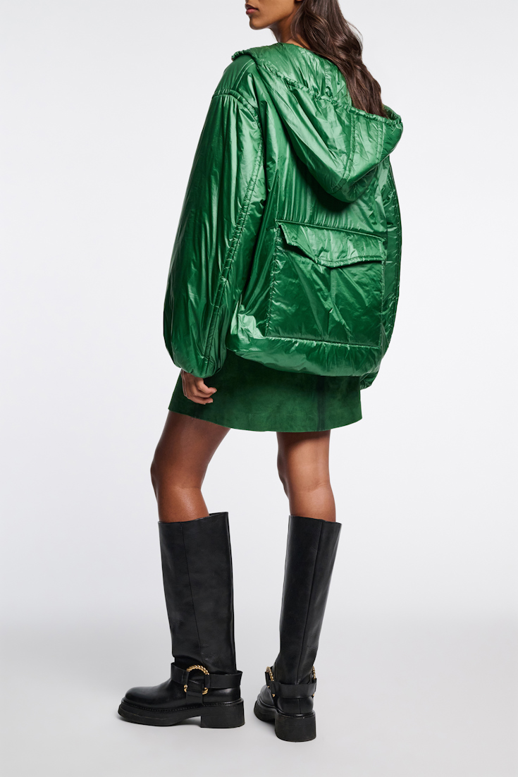 Dorothee Schumacher Nylon Hoodie gras green