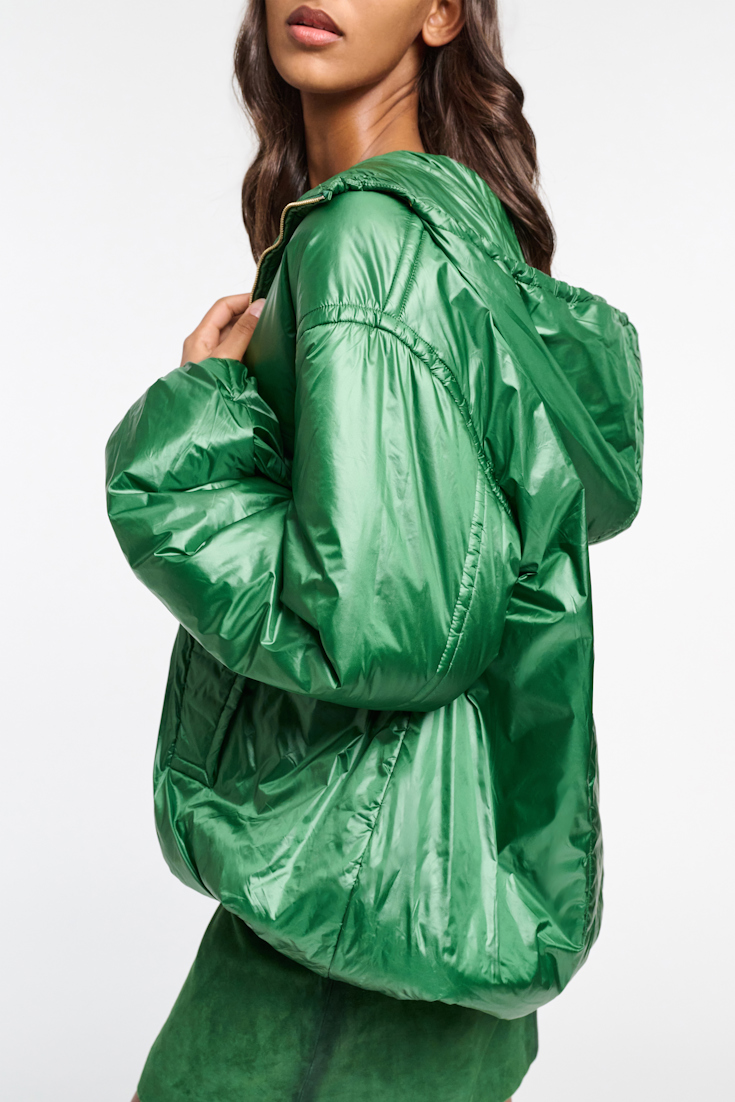 Dorothee Schumacher Nylon Hoodie gras green