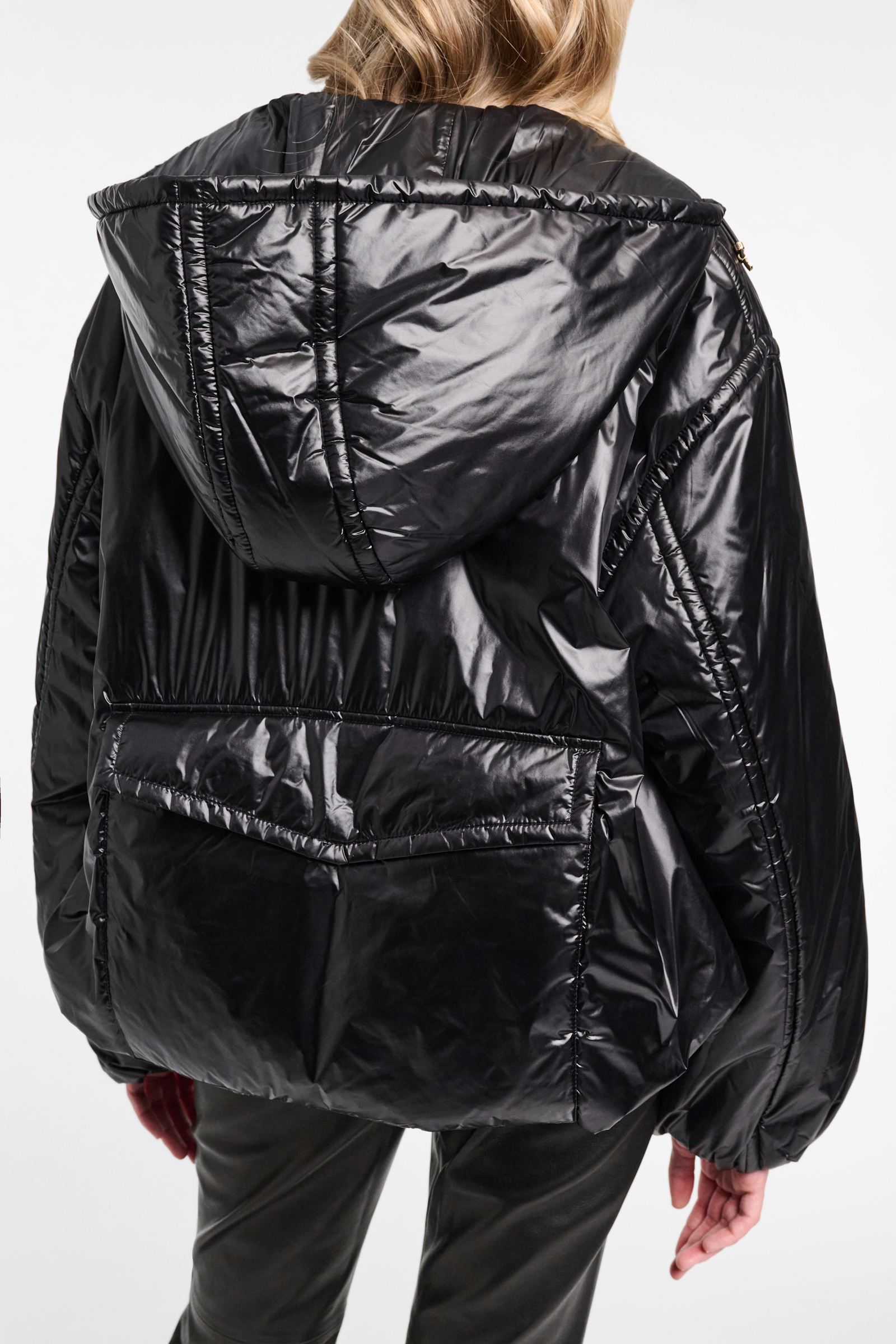 Dorothee Schumacher Nylon Hoodie pure black