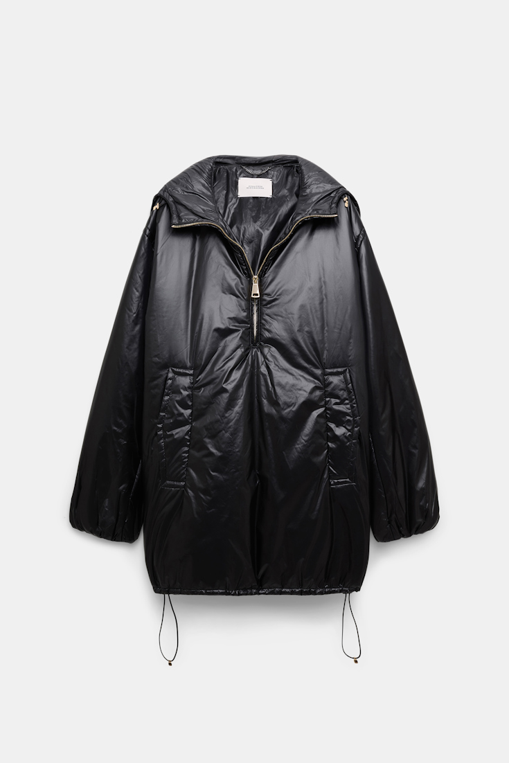 Dorothee Schumacher Nylon Hoodie pure black