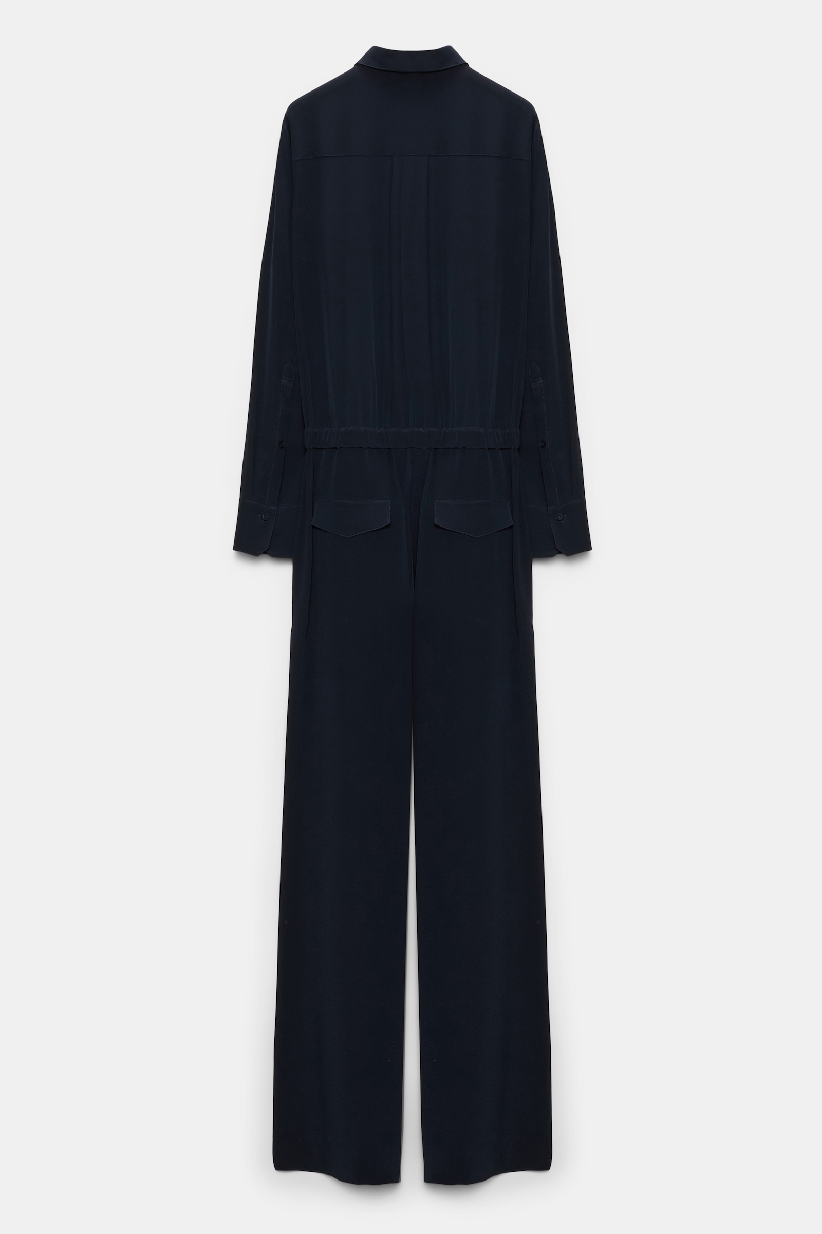 STRIKING VOLUMES jumpsuit Dorothee Schumacher Jumpsuit aus Seiden Crêpe de Chine dark navy