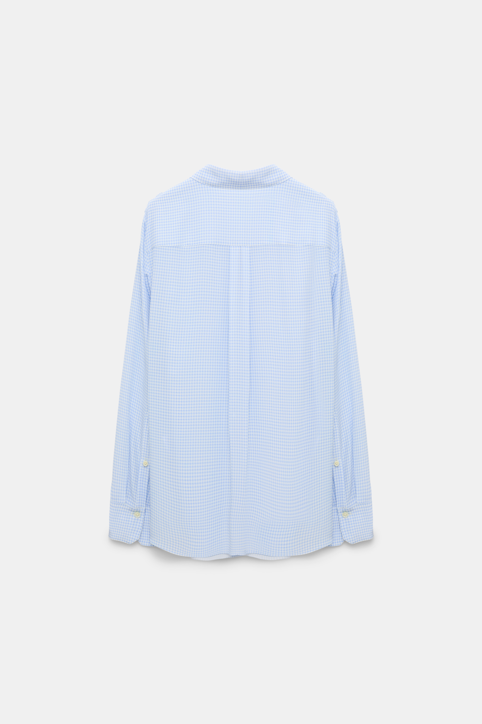 Dorothee Schumacher Bluse aus Seide-Viskose Mix mit Vichy-Print blue vichy
