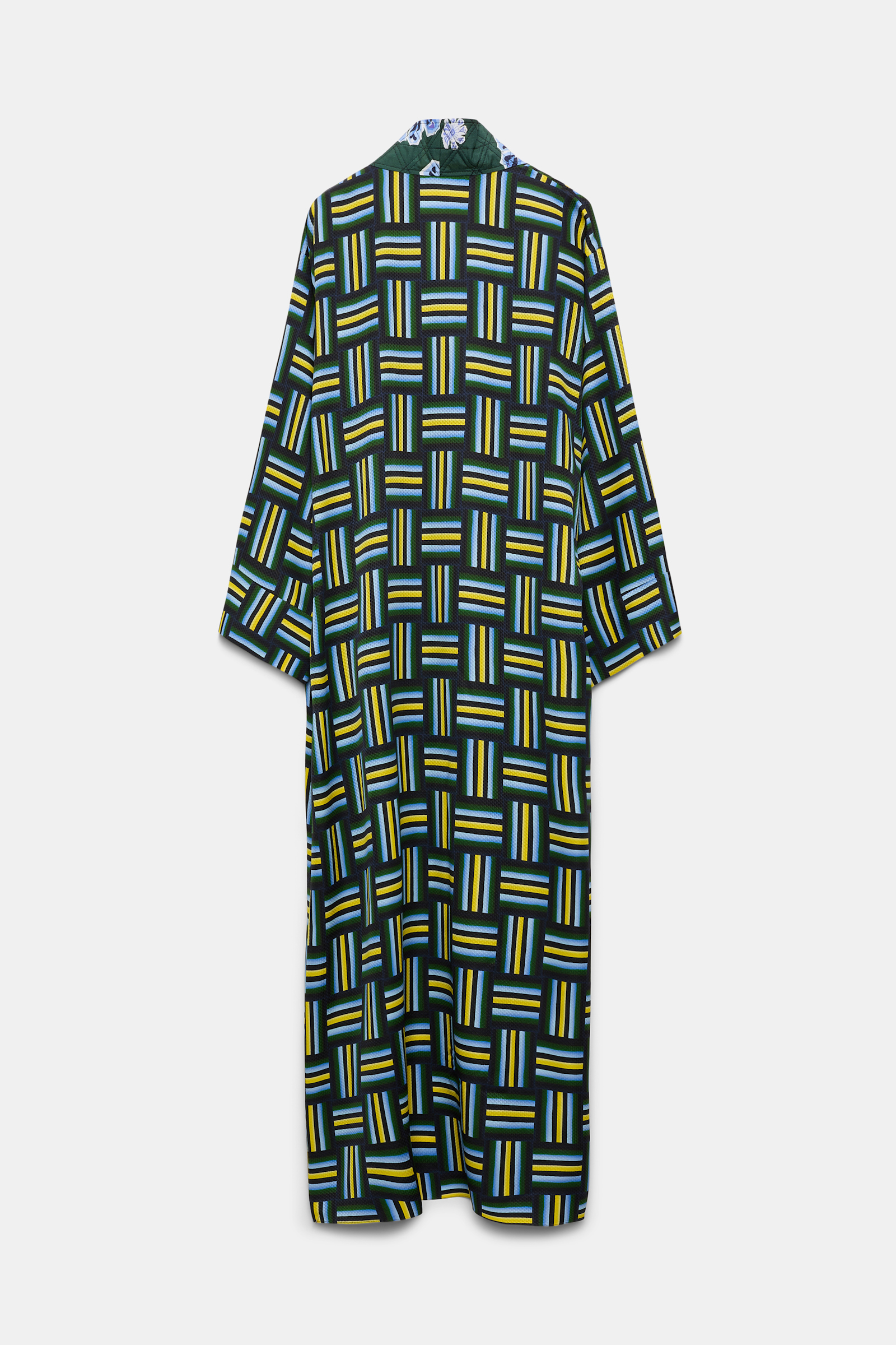 Dorothee Schumacher Mantel im Pyjama-Style mit Signature-Prints weave mix blue-green