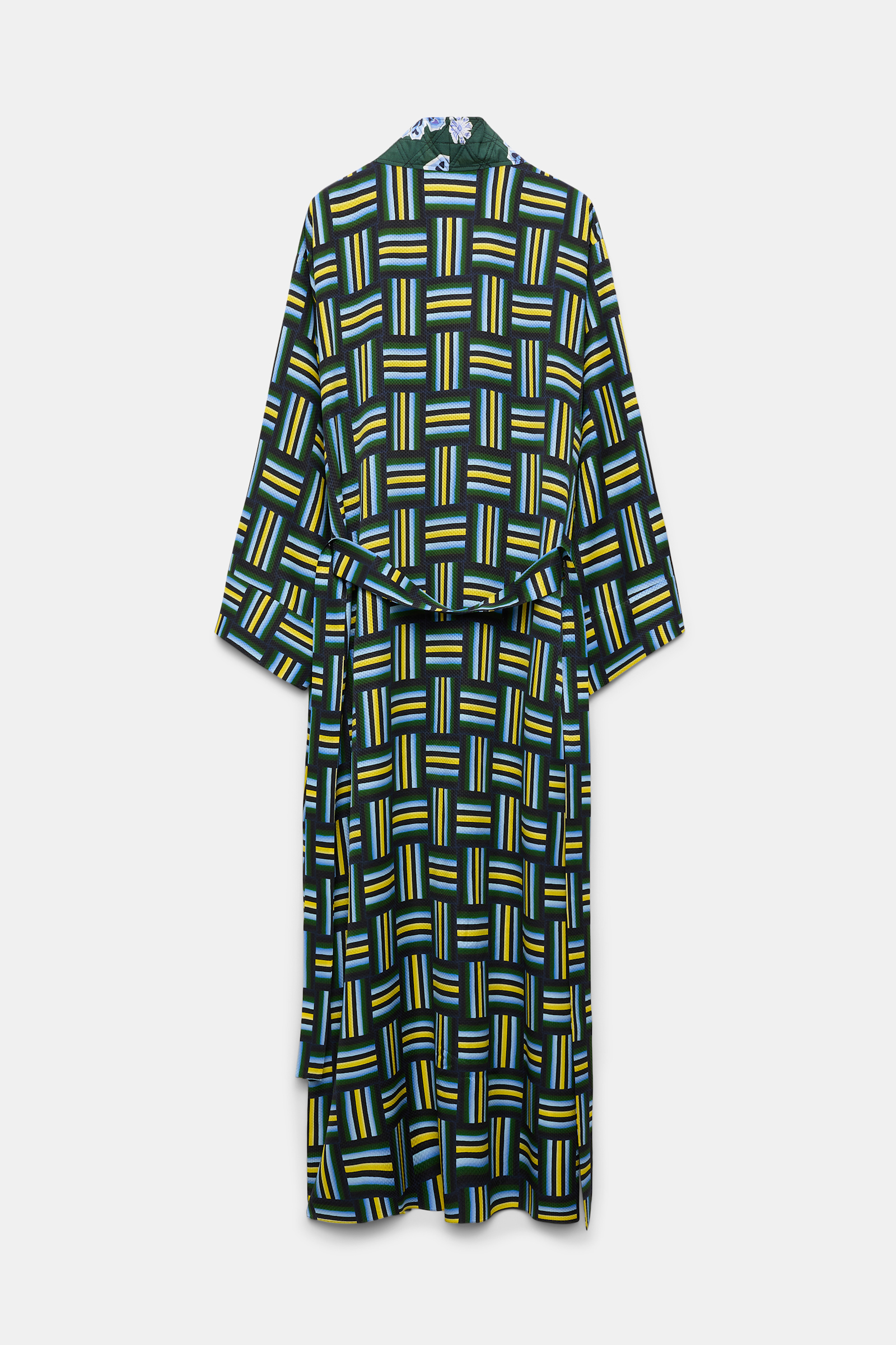 Dorothee Schumacher Mantel im Pyjama-Style mit Signature-Prints weave mix blue-green
